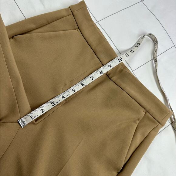 J.Crew Pants Womens 2 Tan Camel Kate Straight Leg 4 Season Stretch Professional - Picture 8 of 11
